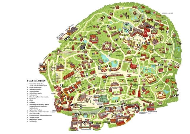 Karte des Stockholmer Zooparks